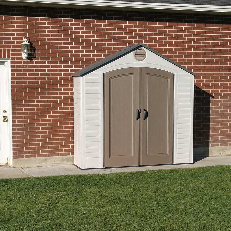 Lifetime 8ft. W x 2 ft. D Plastic Vertical Tool Shed 